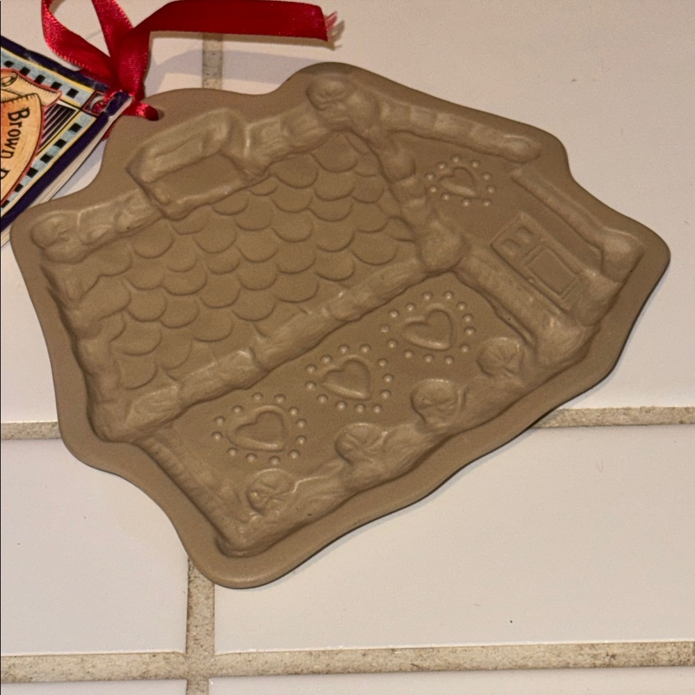 BROWN BAG COOKIE ART SHORTBREAD MOLD “Gingerbread house 1993” 🐈‍⬛
